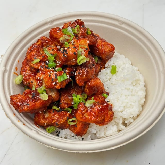 #7 Fried K-Chicken or Tofu (Rice additional).